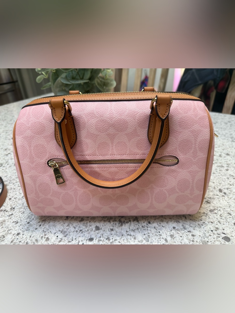 Coach Powder Pink Medium Rowan - NWOT - Picture 8 of 11